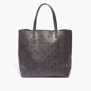 Madewell Holepunch Transport Tote- NWT Blk Leather